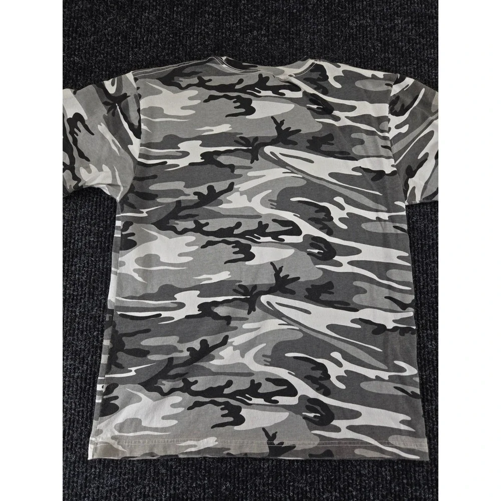Code‎ V Mens Primetime Basketball Camo Graphic T-Shirt Grey White Large 1690